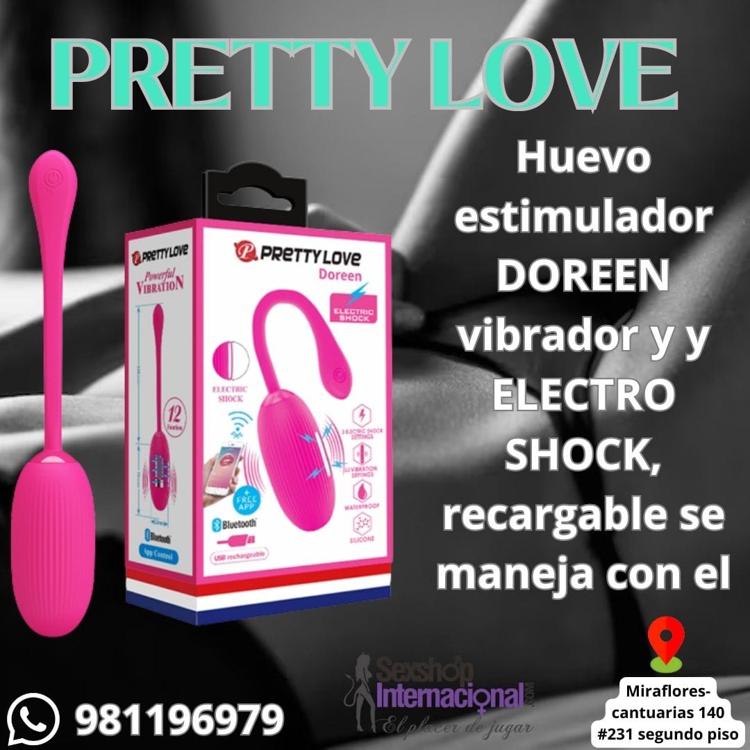 BALA VIBRADORA -PRETTY LOVE DOREEN - DE APLICACION BLUETOOH-SEXSHOP LIMA 971890151 